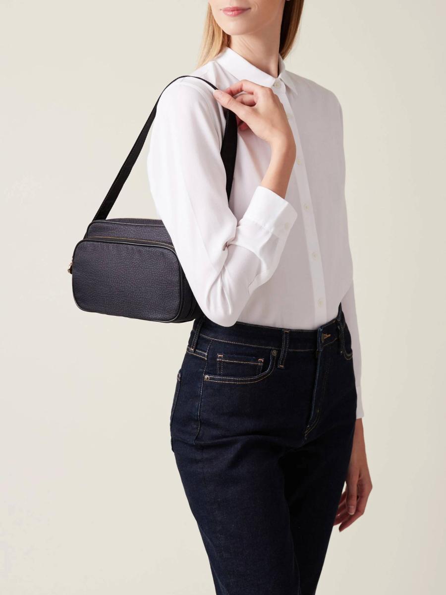 BORBONESE BORSA CAMERA CASE S. DARK BLACK DARK BLACK BORBONESE BORSA CAMERA CASE S. DARK BLACK DARK BLACK 5
