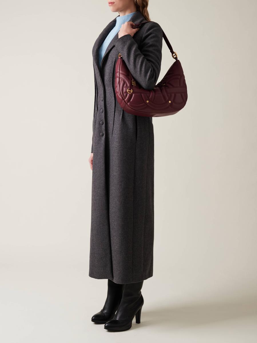 BORBONESE BORSA HOBO M. MERLOT MERLOT BORBONESE BORSA HOBO M. MERLOT MERLOT 4