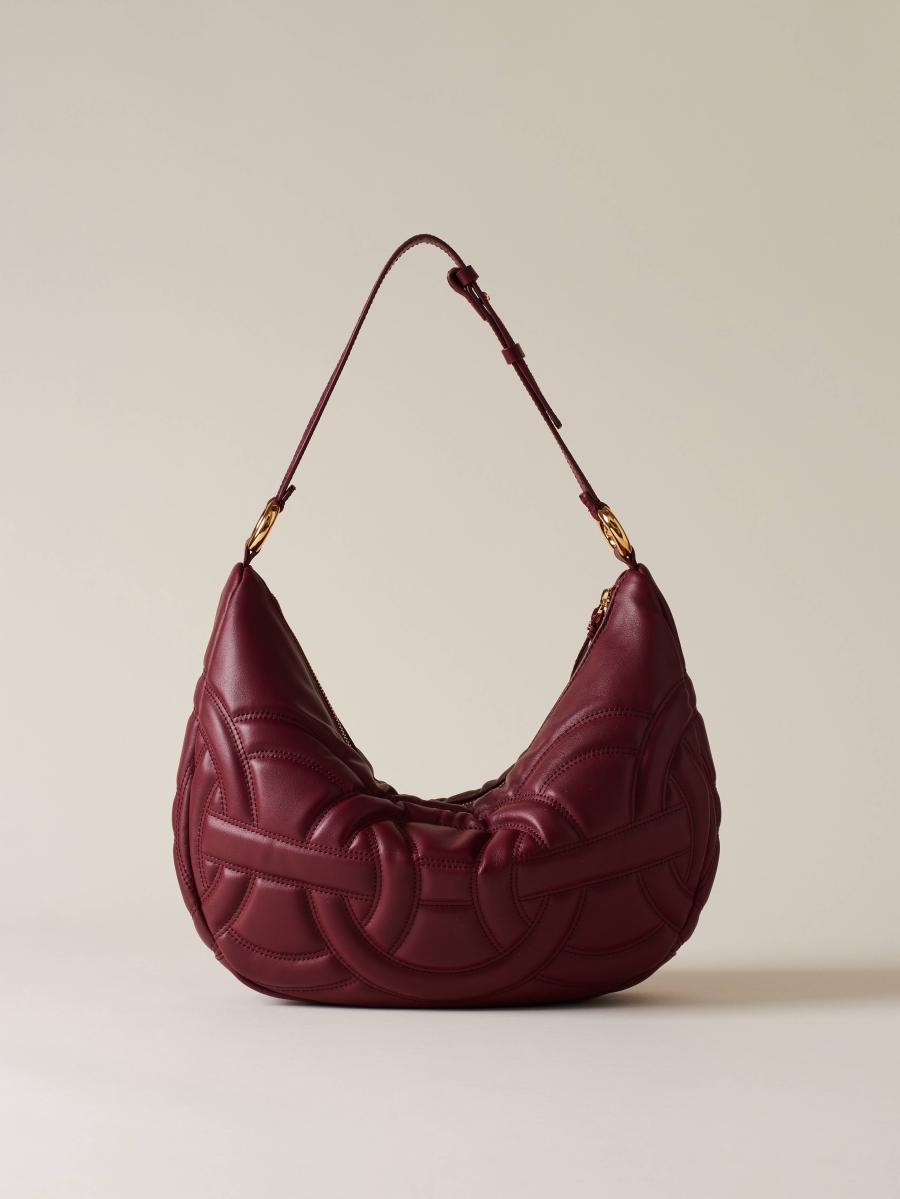 BORBONESE BORSA HOBO M. MERLOT MERLOT BORBONESE BORSA HOBO M. MERLOT MERLOT 3