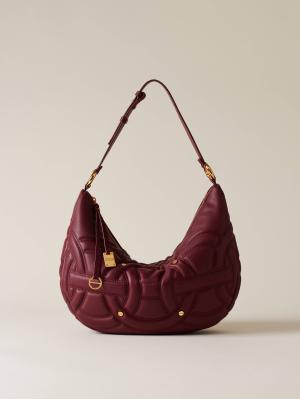BORBONESE BORSA HOBO M. MERLOT  MERLOT