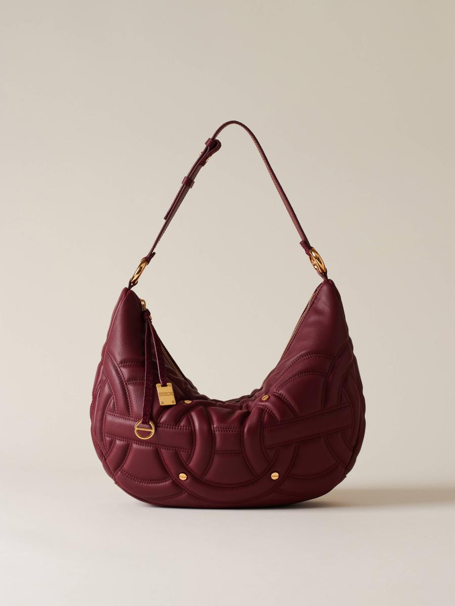 BORBONESE BORSA HOBO M. MERLOT MERLOT BORBONESE BORSA HOBO M. MERLOT MERLOT 1