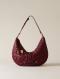 BORBONESE BORSA HOBO M. MERLOT  MERLOT