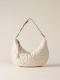 BORBONESE BORSA HOBO M. ALABASTRO/MUSHROOM  ALABASTER/MUSHROOM 