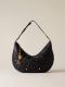 BORBONESE BORSA HOBO M. NERO/OP NATURALE  NERO/OP NATURALE