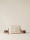 BORBONESE BORSA CAMERA CASE S. ALABASTRO/MUSHROOM  ALABASTER/MUSHROOM 
