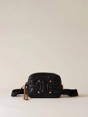 BORBONESE BORSA CAMERA CASE S. NERO/OP NATURALE  NERO/OP NATURALE