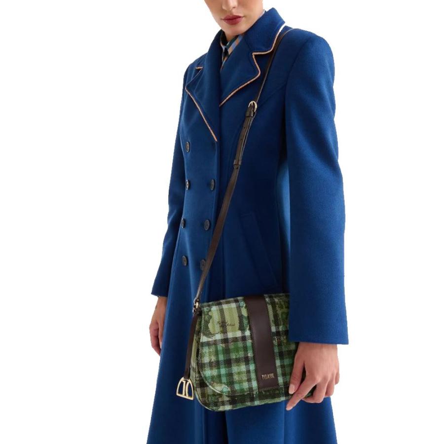ALVIERO MARTINI 1^ CLASSE TARTAN SOUL TRACOLLA CON PATTA VERDE MUSCHIO  VERDE MUSCHIO  2