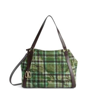 ALVIERO MARTINI 1^ CLASSE TARTAN SOUL BORSA A MANO VERDE MUSCHIO VERDE MUSCHIO