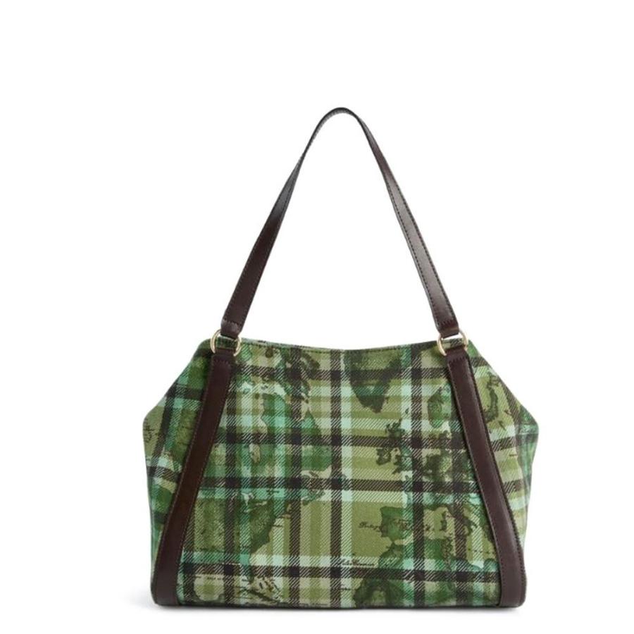 ALVIERO MARTINI 1^ CLASSE TARTAN SOUL BORSA A MANO VERDE MUSCHIO VERDE MUSCHIO 3