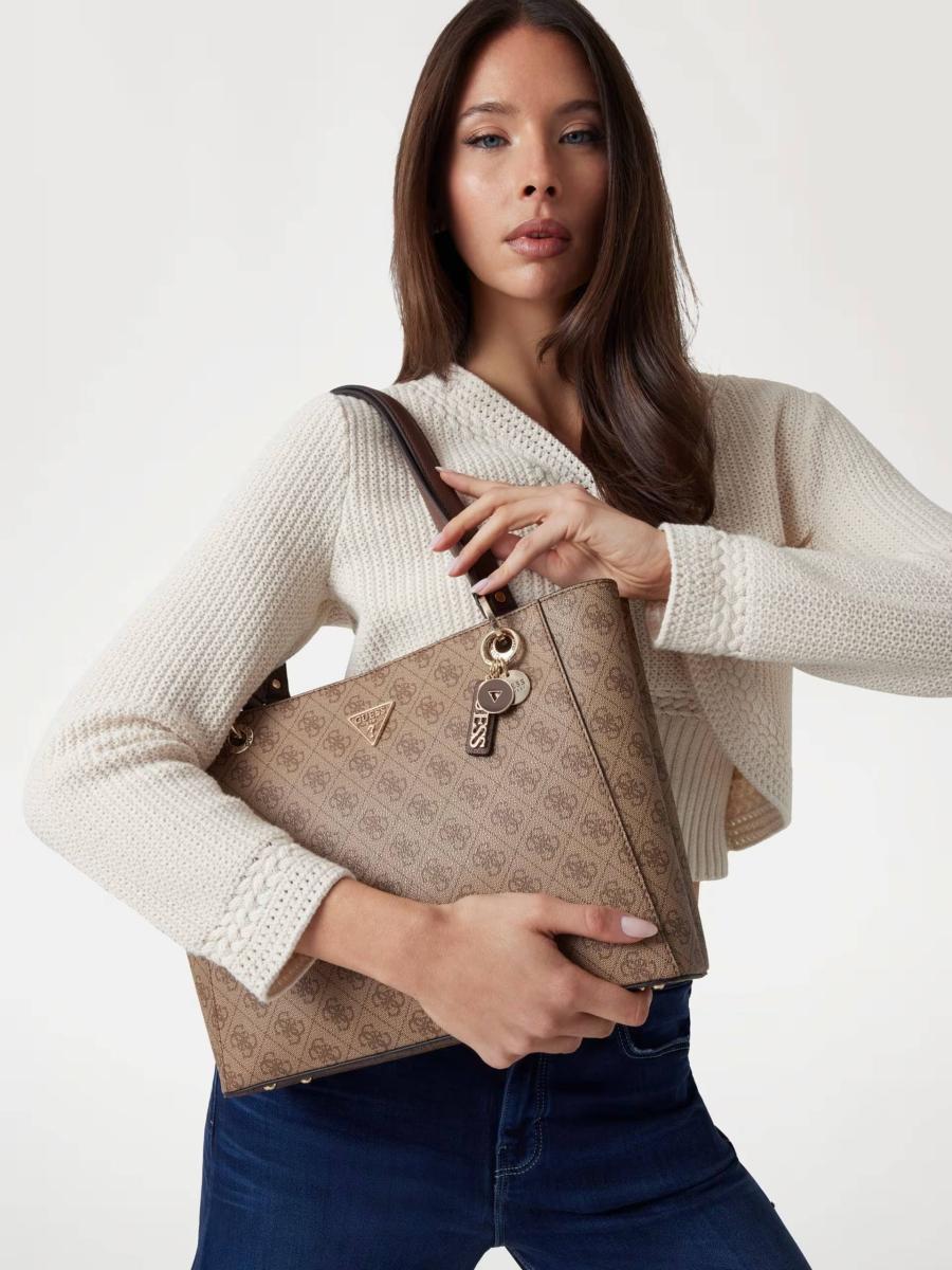 GUESS BORSA NOELLE II TOTE LATTE LAGON/BROWN LATTE LAGON/BROWN GUESS BORSA NOELLE II TOTE LATTE LAGON/BROWN LATTE LAGON/BROWN 5