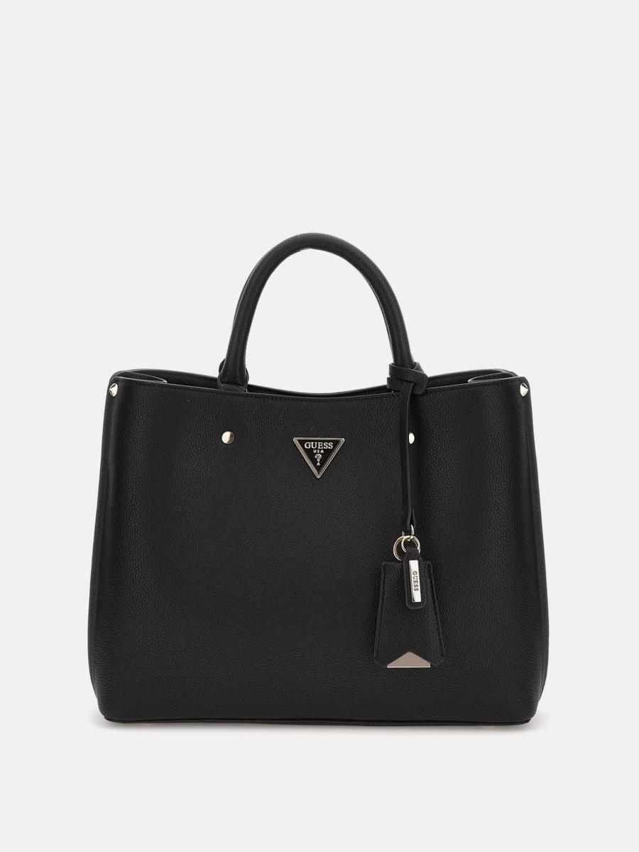 GUESS BORSA MERIDIAN II GIRLFRIEND SATCHEL BLACK BLACK GUESS BORSA MERIDIAN II GIRLFRIEND SATCHEL BLACK BLACK 1