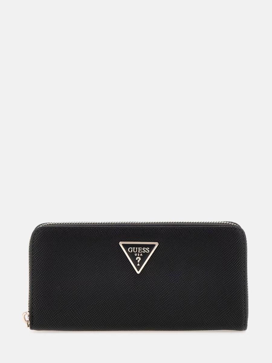 GUESS LAUREL II SLG LARGE ZIP AROUND BLACK BLACK GUESS LAUREL II SLG LARGE ZIP AROUND BLACK BLACK 1