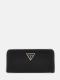 GUESS PORTAFOGLIO LAUREL II SLG LARGE ZIP AROUND BLACK  BLACK