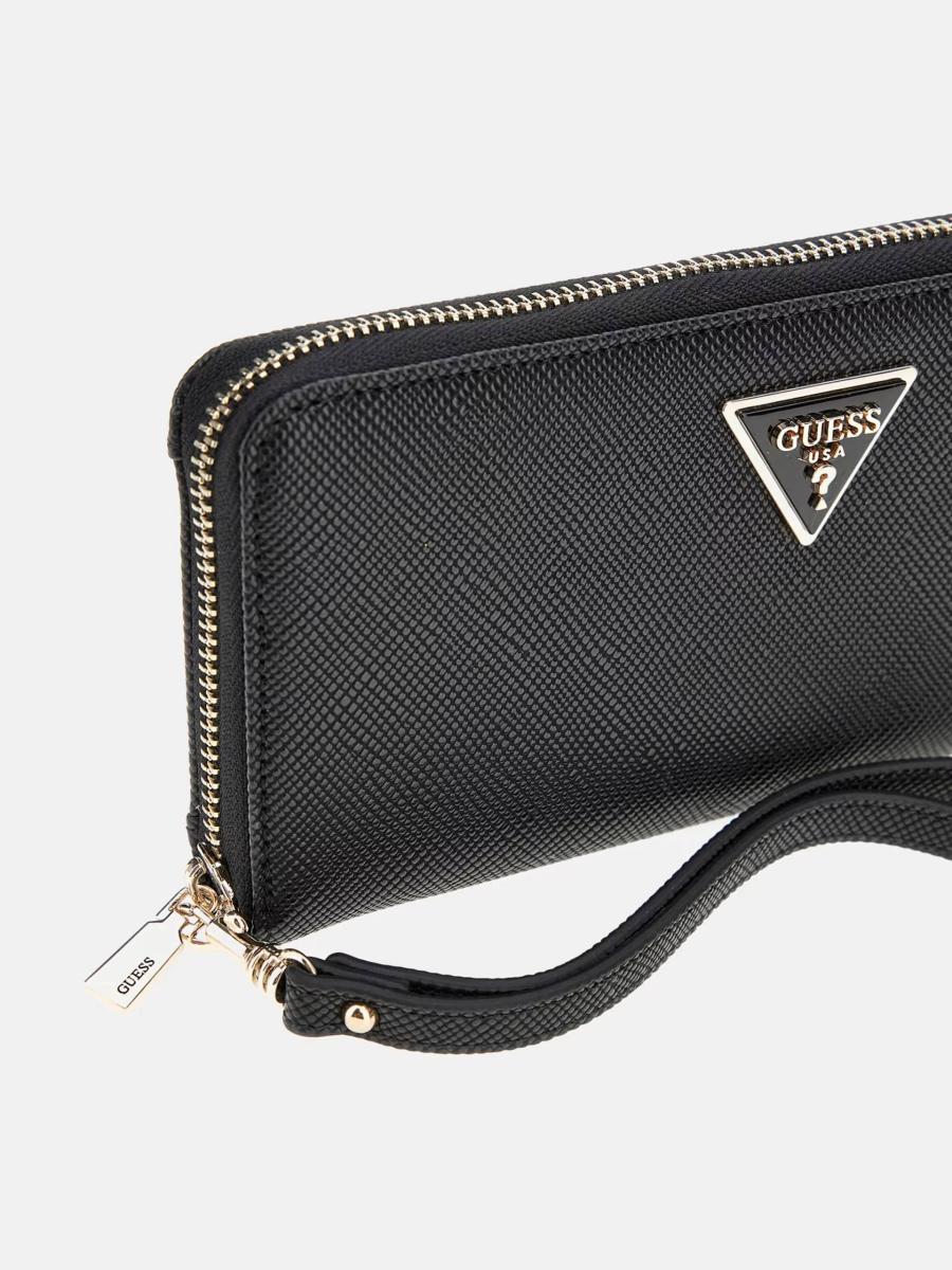 GUESS LAUREL II SLG LARGE ZIP AROUND BLACK BLACK GUESS LAUREL II SLG LARGE ZIP AROUND BLACK BLACK 4