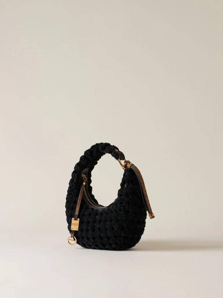 BORBONESE BORSA HOBO PETITE NERO/OP NATURALE BORBONESE BORSA HOBO PETITE NERO/OP NATURALE 2