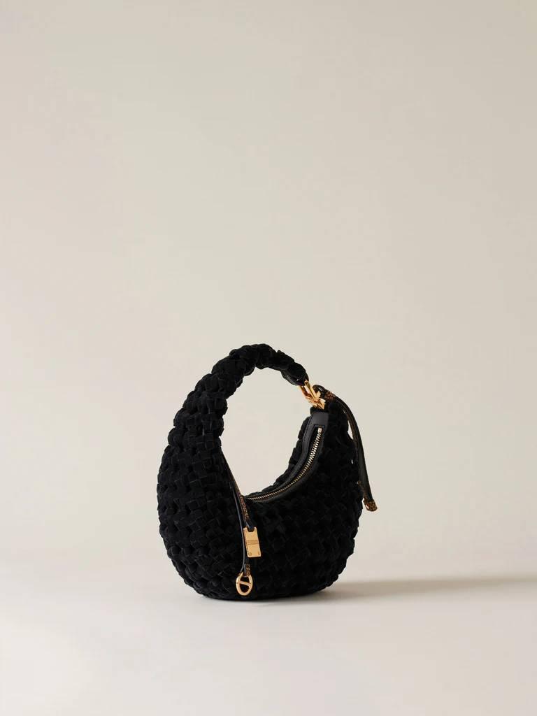 BORBONESE BORSA HOBO PETITE NERO/OP NATURALE BORBONESE BORSA HOBO PETITE NERO/OP NATURALE 4