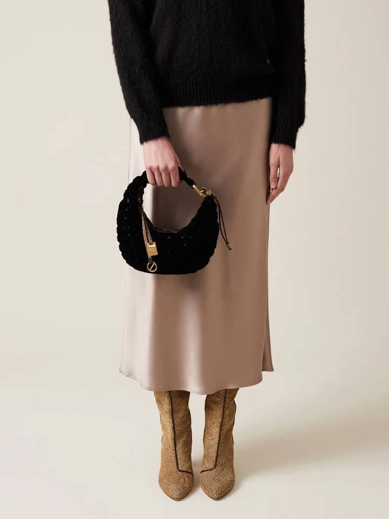 BORBONESE BORSA HOBO PETITE NERO/OP NATURALE BORBONESE BORSA HOBO PETITE NERO/OP NATURALE 7