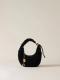 BORBONESE BORSA HOBO PETITE  NERO/OP NATURALE