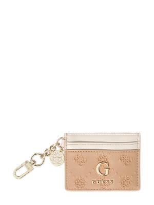 GUESS PORTA CARTE CARD HOLDER BEI  BEIGE