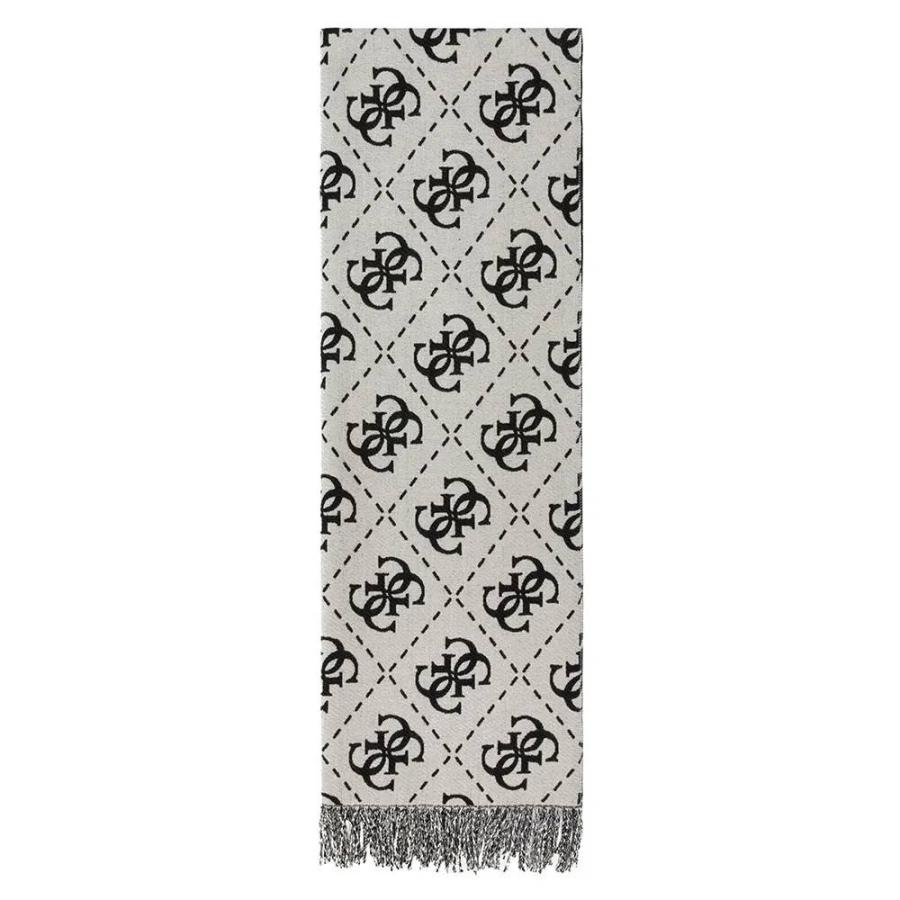 GUESS SCIARPA SCARF 70X190 BLACK LOGO  BLACK LOGO  2