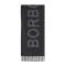 BORBONESE SCIARPA LOGO 42X200 BLACK/GREY BLACK/GREY