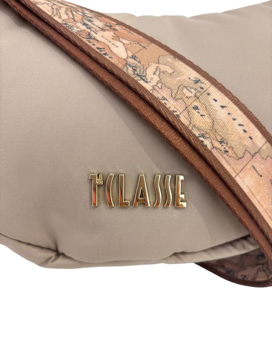 ALVIERO MARTINI 1^ CLASSE BORSA MEZZALUNA MINI TRACOLLA GREIGE  GREIGE 4