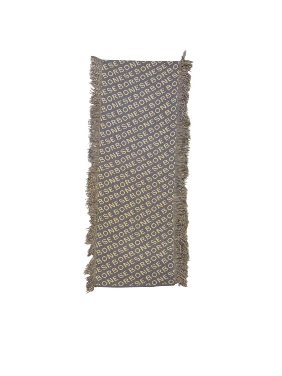 BORBONESE SCIARPA FRANGE 30X170 TORTORA/CAMMELLO TORTORA/CAMMELLO  1