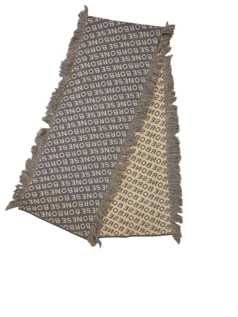 BORBONESE SCIARPA FRANGE 30X170 TORTORA/CAMMELLO TORTORA/CAMMELLO  2