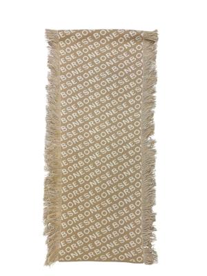 BORBONESE SCIARPA FRANGE 30X170 CAMMELLO/SABBIA CAMMELLO/SABBIA 