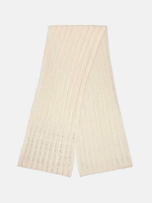 GUESS SCIARPA KNITTED SCARF 30X165 WHITE  WHITE 2