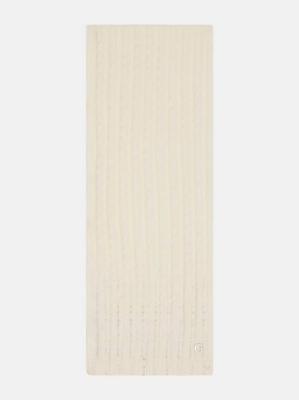 GUESS SCIARPA KNITTED SCARF 30X165 WHITE  WHITE