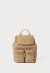 GUESS ZAINO MANHATTAN II FLAP BACKPACK  LATTE LOGO 