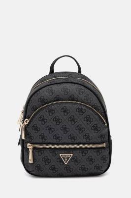 GUESS ZAINO MANHATTAN BACKPACK  COAL LOGO 