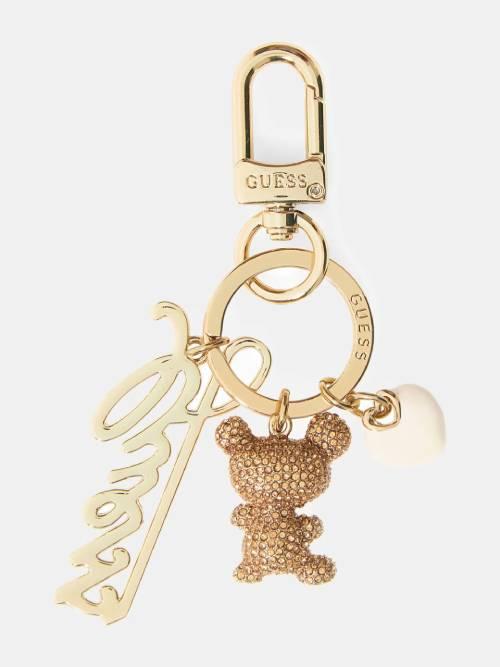 GUESS PORTACHIAVI KEYRING GOLD GOLD GUESS PORTACHIAVI KEYRING GOLD GOLD 2
