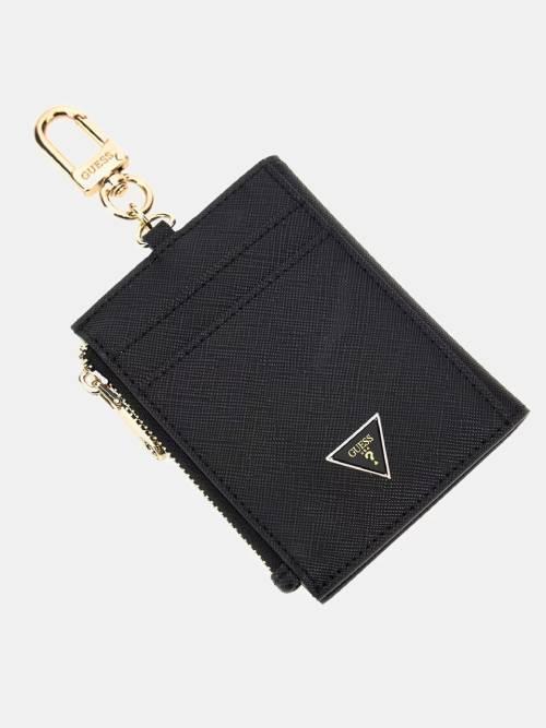 GUESS PORTACHIAVI CARD HOLDER BLACK GUESS PORTACHIAVI CARD HOLDER BLACK 4