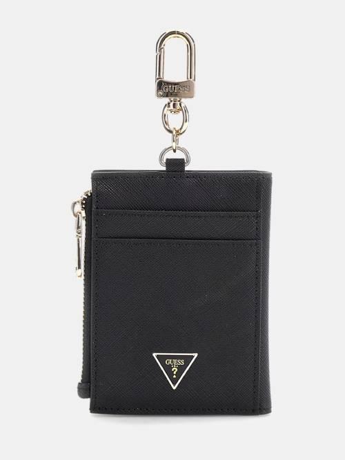 GUESS PORTACHIAVI CARD HOLDER BLACK GUESS PORTACHIAVI CARD HOLDER BLACK 1