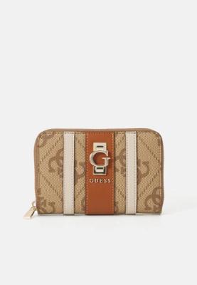 GUESS PORTAFOGLIO ERENIA SLG MEDIUM ZIP AROUND LATTE LOGO  LATTE LOGO 