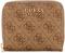 GUESS PORTAFOGLIO LAUREL II SLG SMALL ZIP AROUND  LATTE LOGO 