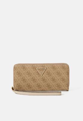 GUESS PORTAFOGLIO LAUREL II SLG LARGE ZIP AROUND LATTE LOGO  LATTE LOGO 