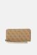 GUESS PORTAFOGLIO LAUREL II SLG LARGE ZIP AROUND LATTE LOGO  LATTE LOGO 