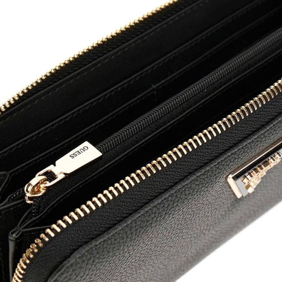 GUESS PORTAFOGLIO LAUREAL II SLG LARGE ZIP AROUND BLACK BLACK GUESS PORTAFOGLIO LAUREAL II SLG LARGE ZIP AROUND BLACK BLACK 4