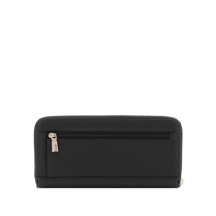 GUESS PORTAFOGLIO LAUREAL II SLG LARGE ZIP AROUND BLACK BLACK GUESS PORTAFOGLIO LAUREAL II SLG LARGE ZIP AROUND BLACK BLACK 2