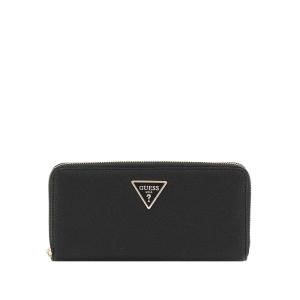 GUESS PORTAFOGLIO LAUREAL II SLG LARGE ZIP AROUND BLACK BLACK
