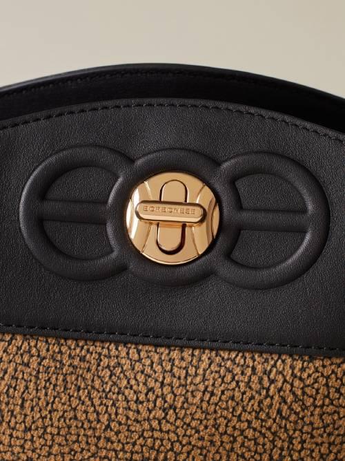 BORBONESE BORSA SECCHIELLO S OP NATURALE/NERO NERO 5