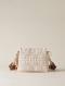 BORBONESE BORSA  CROSS OVER TRIFOLDER  ALABASTRO/MUSHROOM MUSHROOM 
