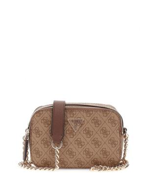 GUESS BORSA NOELLE II CROSSBODY CAMERA  LATTE LOGO/BROWN 