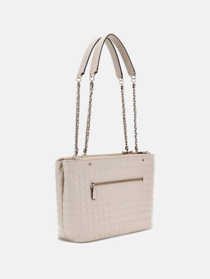 GUESS BORSA NADIRA STATUS TOTE LIGHT TAUPE GUESS BORSA NADIRA STATUS TOTE LIGHT TAUPE 2