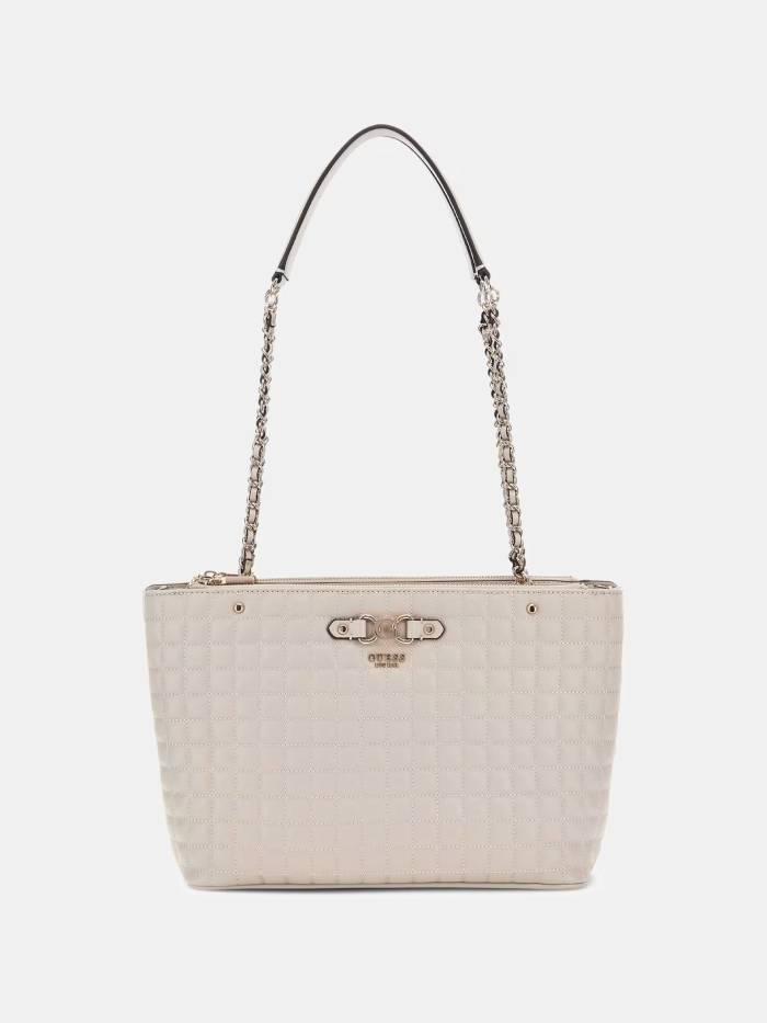 GUESS BORSA NADIRA STATUS TOTE LIGHT TAUPE GUESS BORSA NADIRA STATUS TOTE LIGHT TAUPE 1