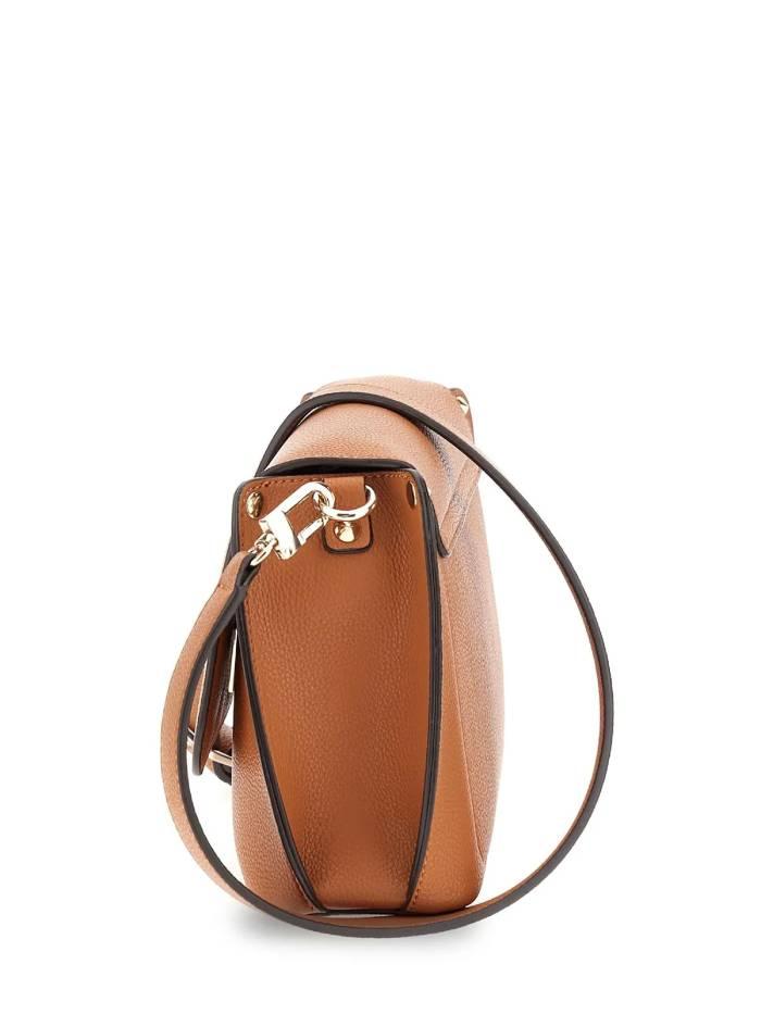 GUESS BORSA MERIDIAN II FLAP CROSSBODY COGNAC COGNAC GUESS BORSA MERIDIAN II FLAP CROSSBODY COGNAC COGNAC 3