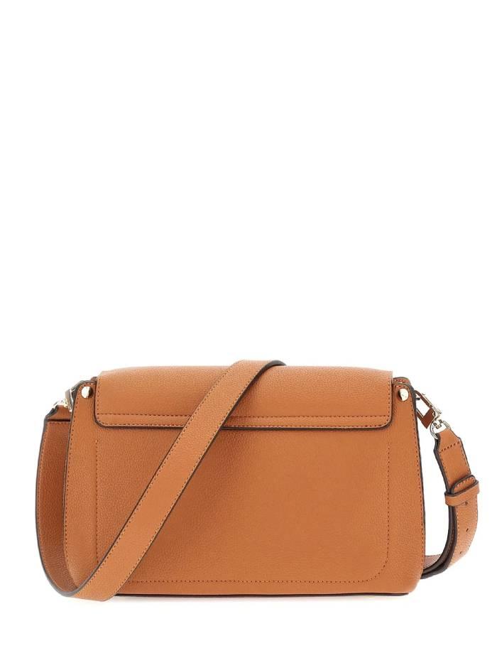 GUESS BORSA MERIDIAN II FLAP CROSSBODY COGNAC COGNAC GUESS BORSA MERIDIAN II FLAP CROSSBODY COGNAC COGNAC 2